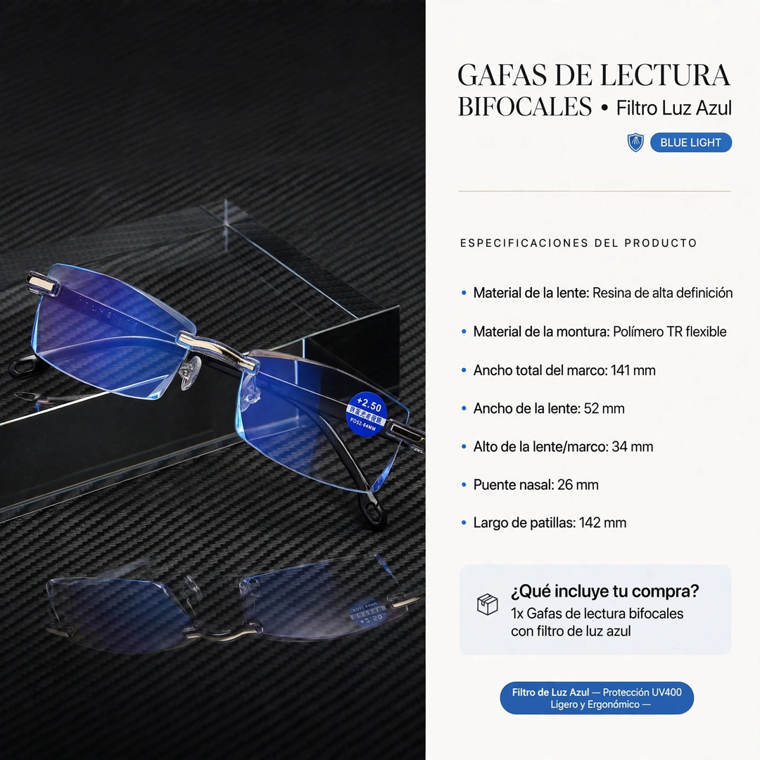Gafas TR90 Pro Titanium FM! COMPRA 1 Y LLEVE 2 + Solo pagas cuando recibes el producto 🚚 Envío gratis.